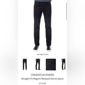 Liverpool Los Angeles Relaxed Straight Jeans NWT